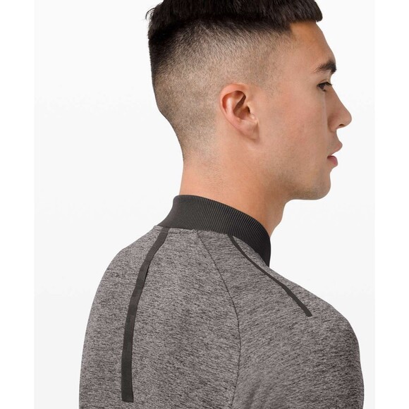 Lululemon Textured Tech Bomber Jacket.Graphite Gray/Vapor.Men. Sz S - Picture 13 of 16